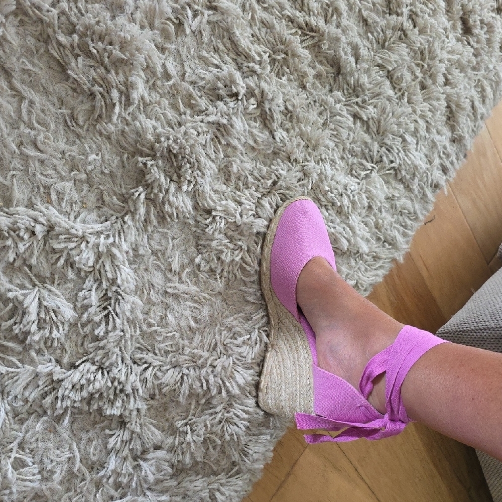 VENUS Lavender Espadrille Wedge Sandals - Picture 4 of 7